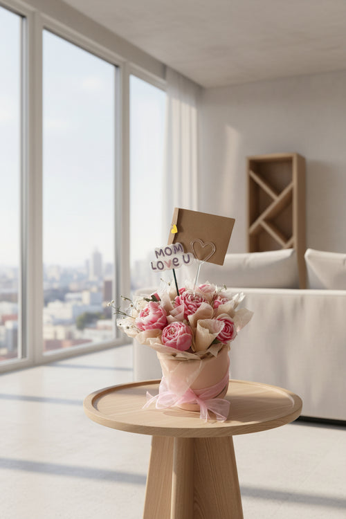 Flower Candle Bouquet - Handmade Scented